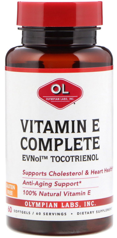OLYMPIAN LABS: Tocomin Tocotrienol Vitamin E Complete 60 sg