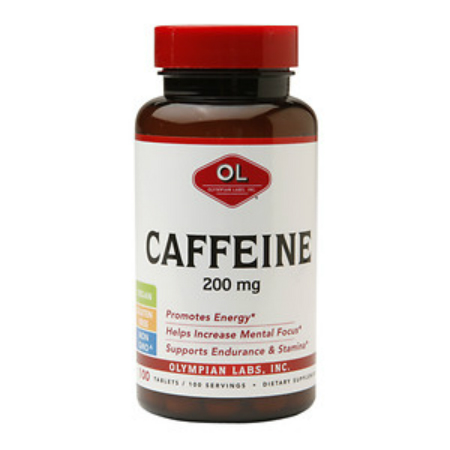 OLYMPIAN LABS: Caffeine 200mg 100 tab