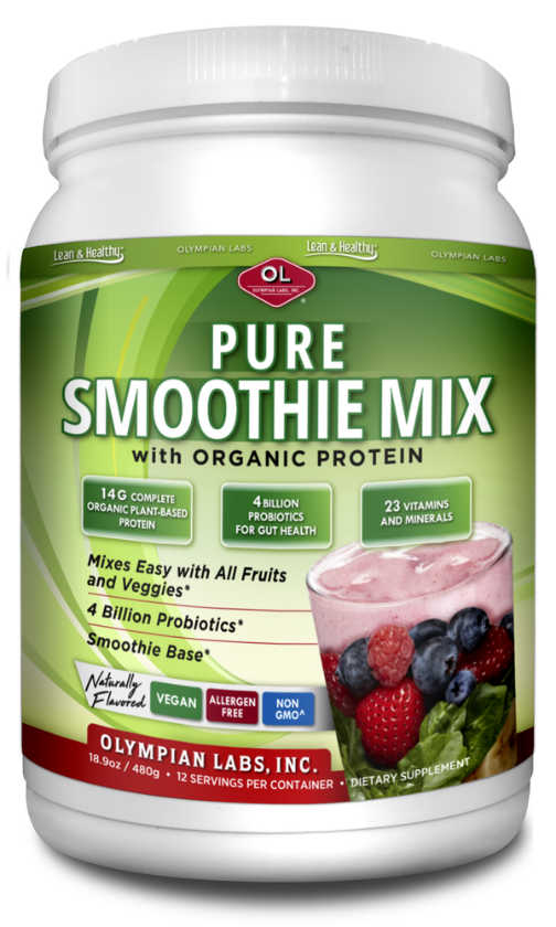 OLYMPIAN LABS: Pure Smoothie Mix with Organic Protein 16.9 oz