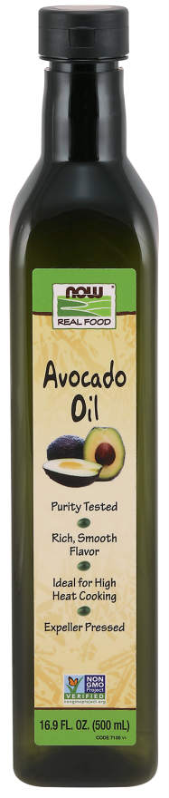 NOW: Avocado Oil in Green PET Plastic (NOW Real Food) 16.9 fl oz