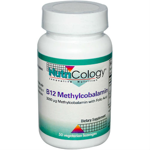 NUTRICOLOGY/ALLERGY RESEARCH GROUP: B12 Methylcobalamin Vegetarian Lozenges 50 loz
