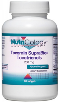 NUTRICOLOGY: Tocomin SupraBio Toctrienols 200mg 60 softgel