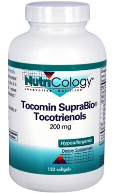 NUTRICOLOGY: Tocomin SupraBio Toctrienols 200mg 120 softgel