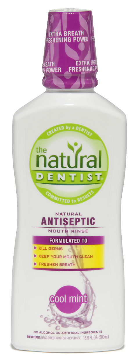 NATURAL DENTIST: Natural Antiseptic Mouth Rinse Cool Mint 16.9 oz
