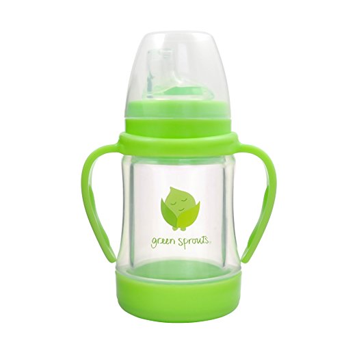 Glass Sip & Straw Cup-Light Lime