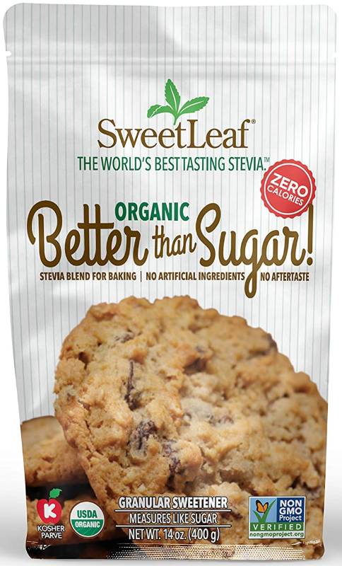 SWEETLEAF STEVIA: SweetLeaf Organic Better than Sugar Granular Sweetener 14 OUNCE