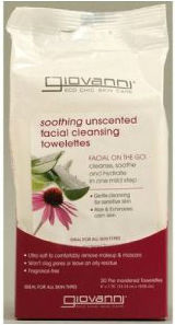 GIOVANNI COSMETICS: Facial Cleansing Towelettes Fragrance Free Soothing 30 cts