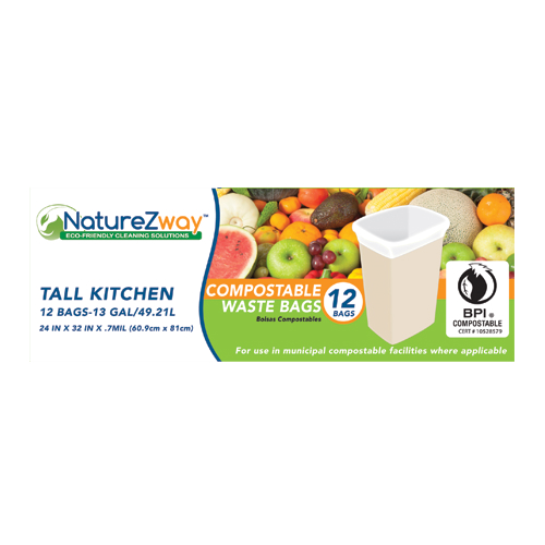 Naturezway: 13 Gallon Waste Bags 12 ct