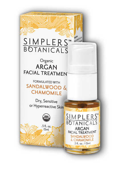 Living Flower Essences: Sandalwood And Chamomile Argan Facial Treatment Organic 15 ml
