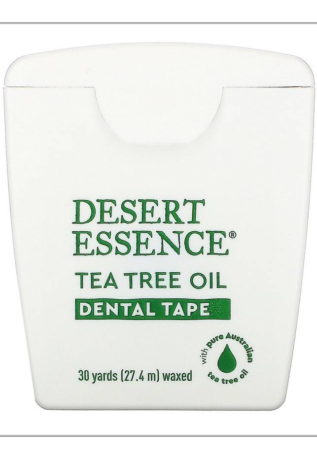 DESERT ESSENCE: Tea Tree Oil Waxed Dental Floss Tape 30 yd