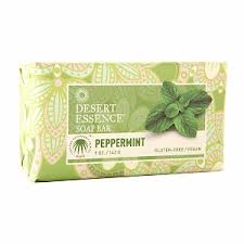 DESERT ESSENCE: Bar Soap Peppermint 5 oz