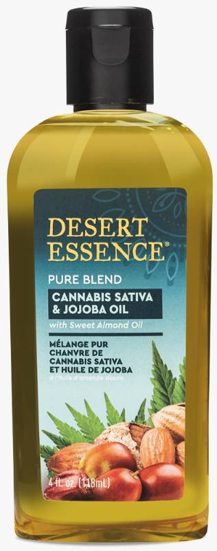 DESERT ESSENCE: Cannabis Sativa & Jojoba Oil Pure Blend 4 OUNCE