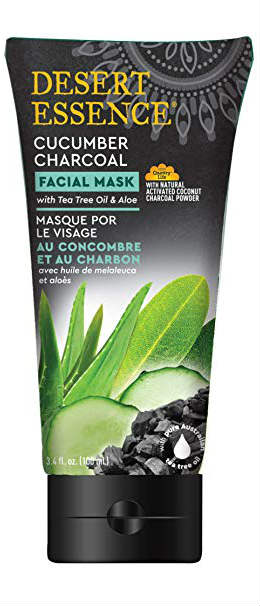 DESERT ESSENCE: Cucumber Charcoal Facial Mask 3.4 ounce