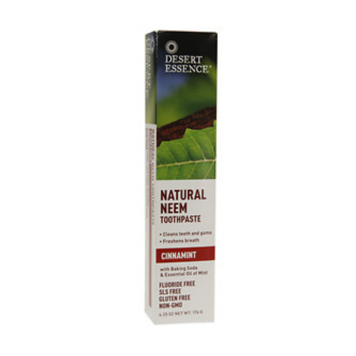 DESERT ESSENCE: Natural Neem Toothpaste Cinnamint 6.25 oz