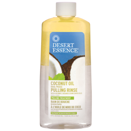 DESERT ESSENCE: Coconut Oil Pulling Rinse 8 oz