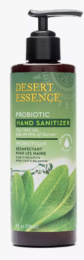DESERT ESSENCE: Probiotic Hand Sanitizer Tea Tree Oil 8 ounce