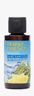 DESERT ESSENCE: Probiotic Hand Sanitizer Lemongrass 1.7 ounce