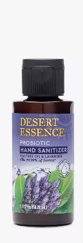 DESERT ESSENCE: Probiotic Hand Sanitizer Lavender and Tea Tree Oil 1.7 ounce