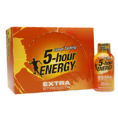 Buy 5Hour Energy Extra Peach Mango 12 servings from Living Essentials