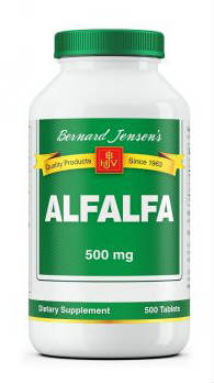 BERNARD JENSEN: Premium Alfalfa 500 mg 250 tablet