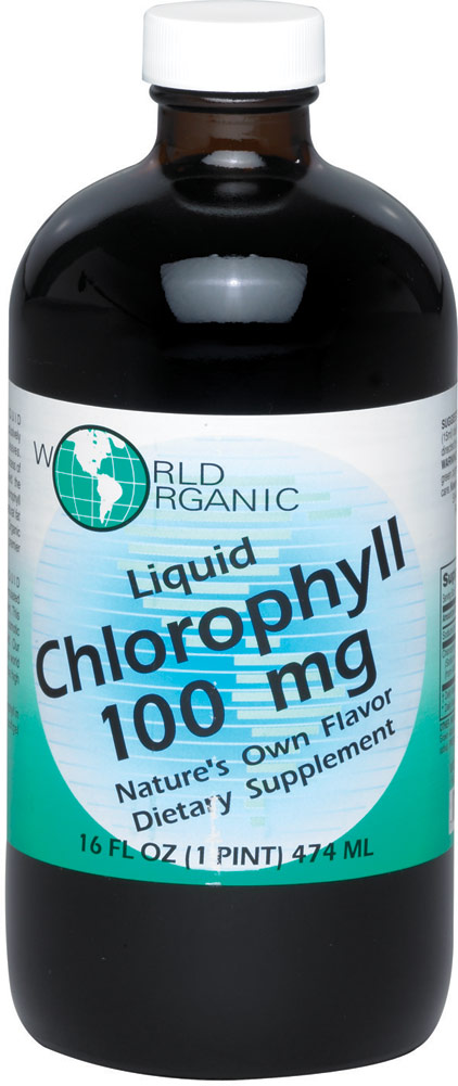WORLD ORGANICS: Chlorophyll 100mg Liquid 16 fl oz