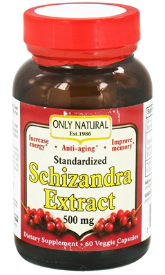 ONLY NATURAL: Schizandra Extract 500mg 60 capvegi