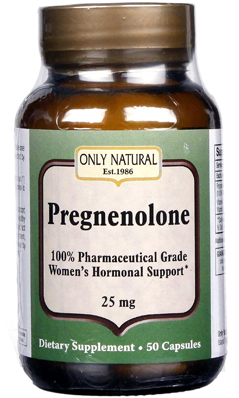 ONLY NATURAL: Pregnenolone 25mg 50 cap