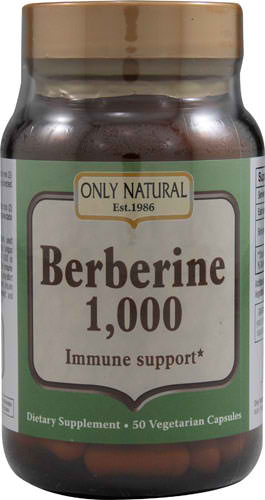 Berberine 1,000 500 mg Immune Support 50 vcaps from ONLY NATURAL