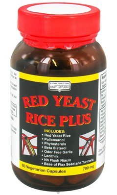 Red Yeast Rice Plus 60 capvegi from ONLY NATURAL