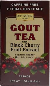 ONLY NATURAL: Gout Tea with Black Cherry Fruit Extract 20 bags