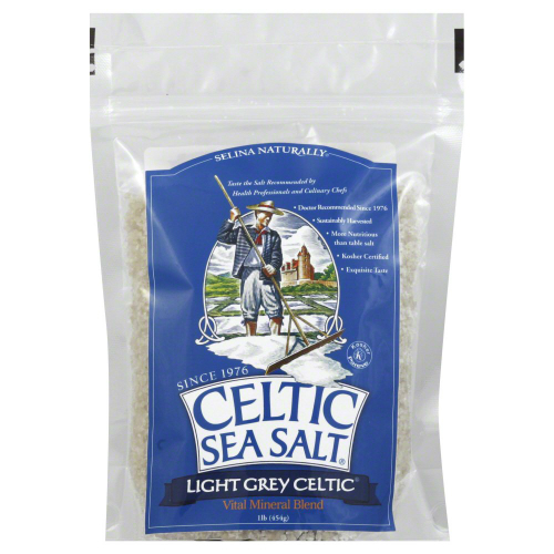 CELTIC SEA SALT: Light Grey Coarse Salt 16 oz