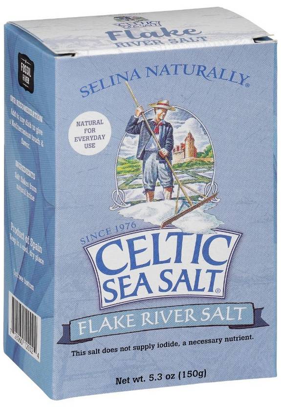 CELTIC SEA SALT: Fossil River Flake River Salt 5.3 OUNCE