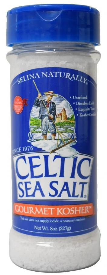 CELTIC SEA SALT: Gourmet Kosher Chef Plastic Jar 8 OUNCE