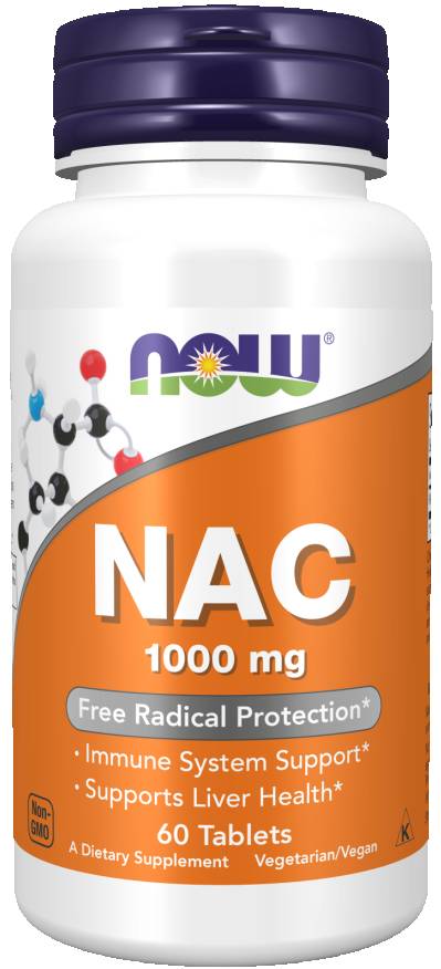 NOW: NAC 1000mg 60 Tablets