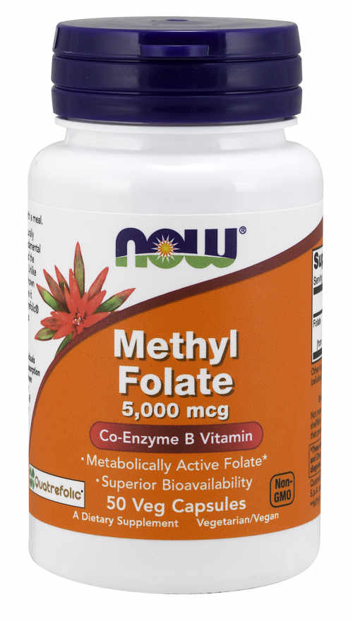 NOW: Methyl Folate 5000mcg 50 Vcaps