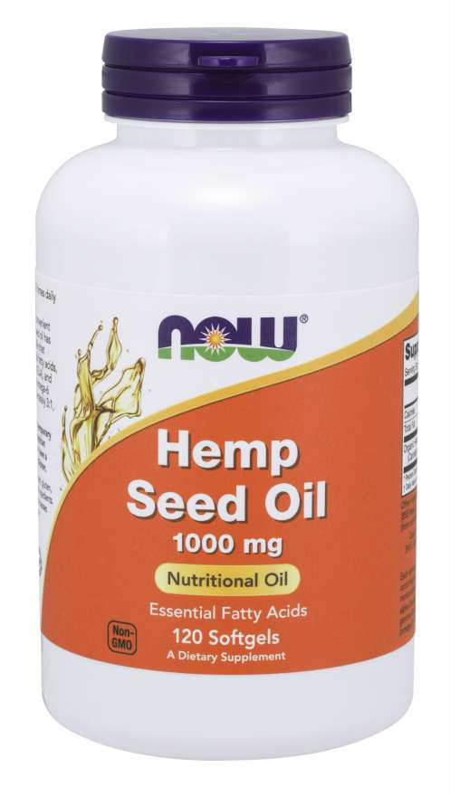 NOW: Hemp Seed Oil 1000mg 120 softgels