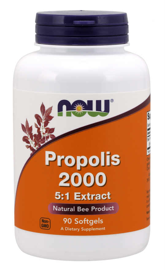 NOW: Propolis 2000 5:1 Extract 90 Gels