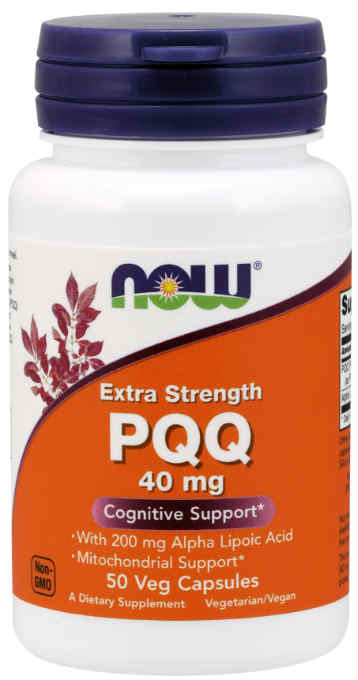 NOW: Extra Strength PQQ 40mg 50 Veg Caps