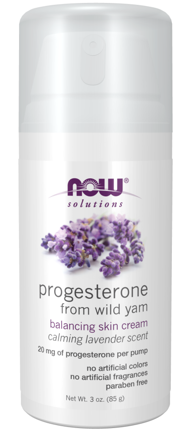 NOW: Natural Progesterone with Lavender 3 oz. 20mg per Pump
