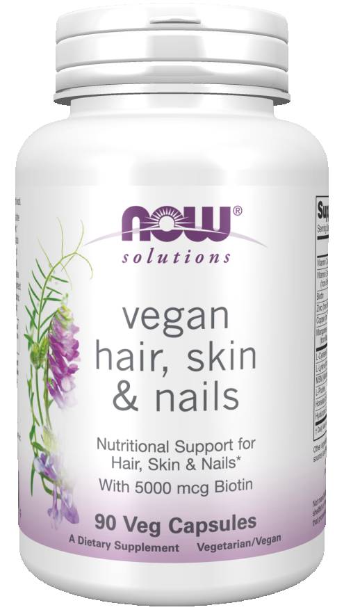 NOW: Vegan Hair, Skin & Nails 90 Veg Caps