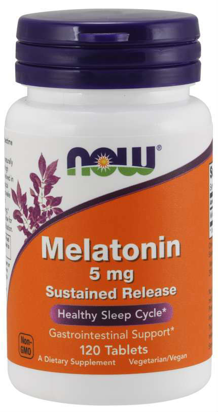 Now: Melatonin 5mg Sustained Release 120 Tabs