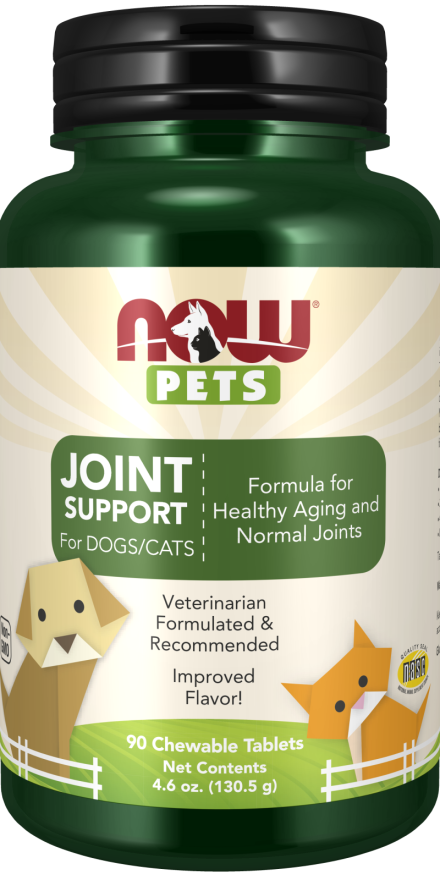 NOW: Pet Joint Support for Dogs & Cats 90 Chewable Tablets