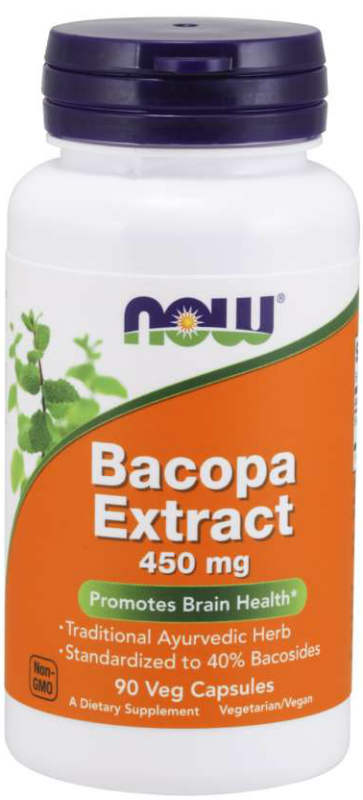 NOW: Bacopa Extract 450mg 90 Veg Caps