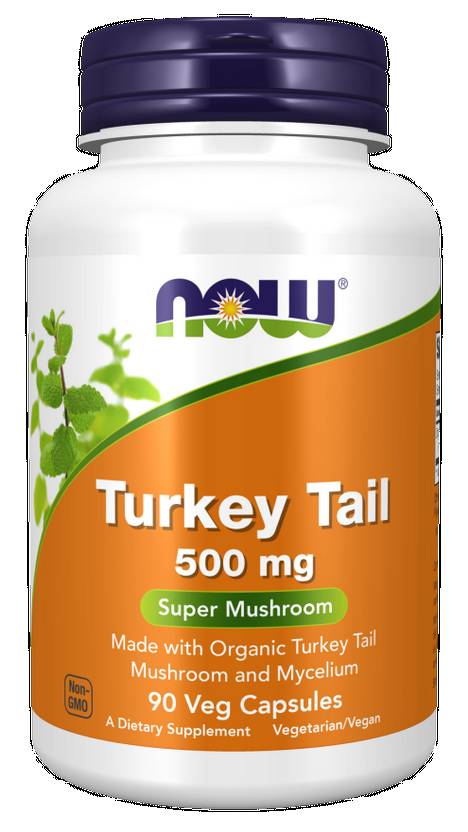 NOW: Turkey Tail 500mg 90 Veg Capsules