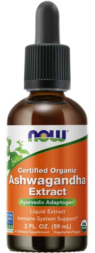NOW: Ashwagandha Organic Extract Liquid 2 fl oz