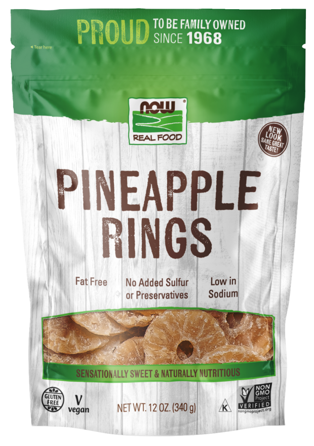 NOW: Pineapple Rings Low Sugar 12 OZ
