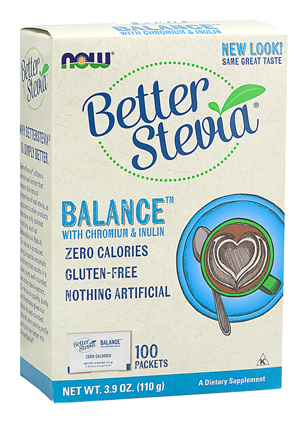 NOW: BetterStevia Balance with Chromium & Inulin 100 Packets