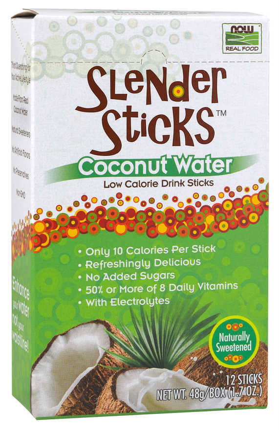 NOW: Slender Sticks Coconut Water 12 Sticks