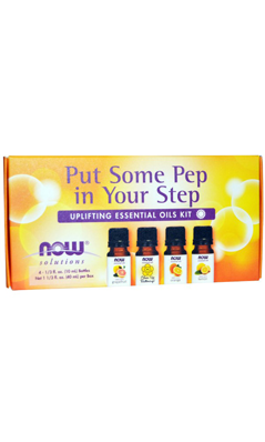 NOW: Put Some Pep In Your Step Uplifting Essential Oil Kit 4 bottle kit