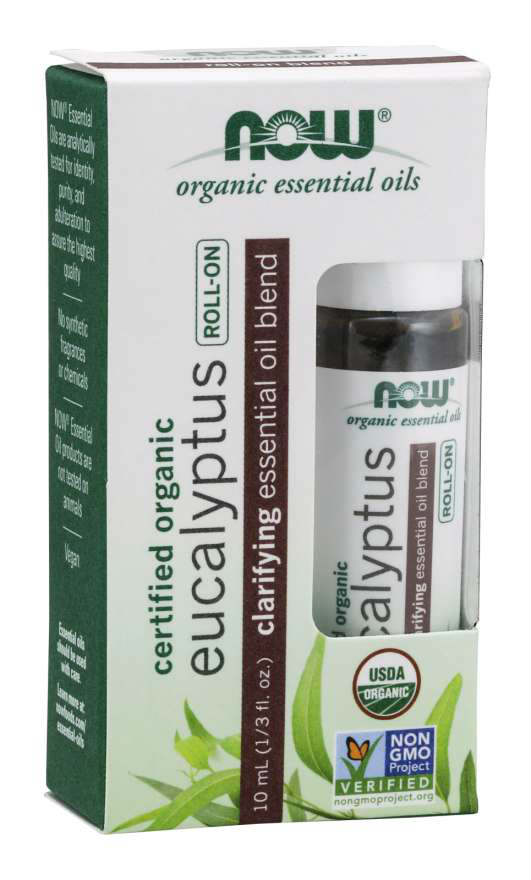 NOW: Eucalyptus Essential Oil Blend Organic Roll-On 10ml